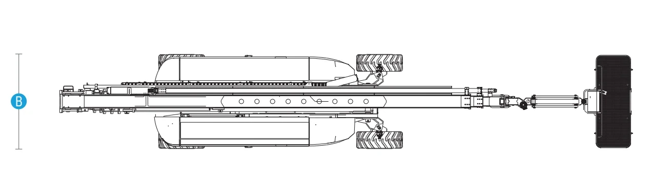 Sinoboom AB46RJ Dizel Eklemli Platform — Teknik çizim