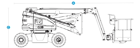 Sinoboom AB14EJ Akülü Eklemli Platform